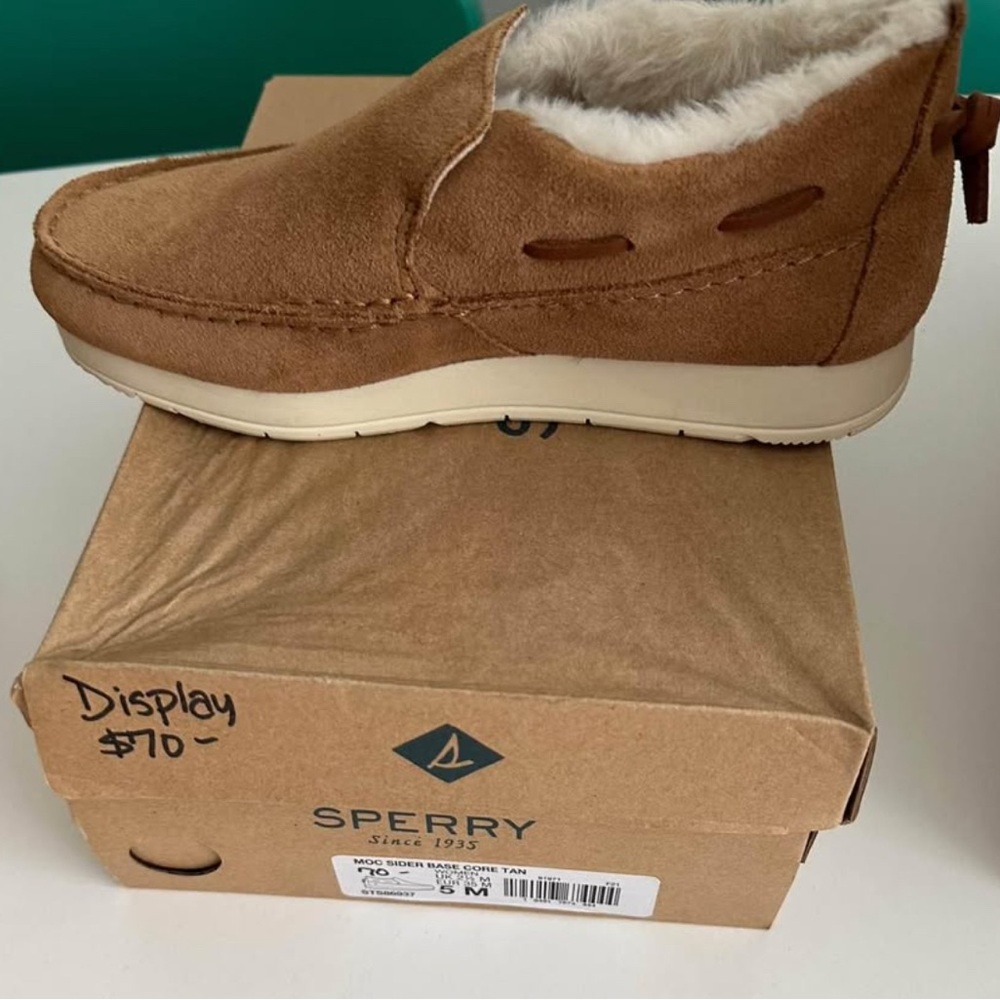 Sperry Brown Suede Slip-On Shoes